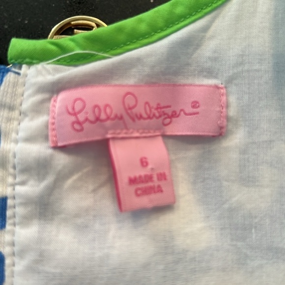 Lilly Pulitzer Tusk In Sun Cathy Shift Dress Multicolor Elephant Print SZ 6 - Picture 6 of 7